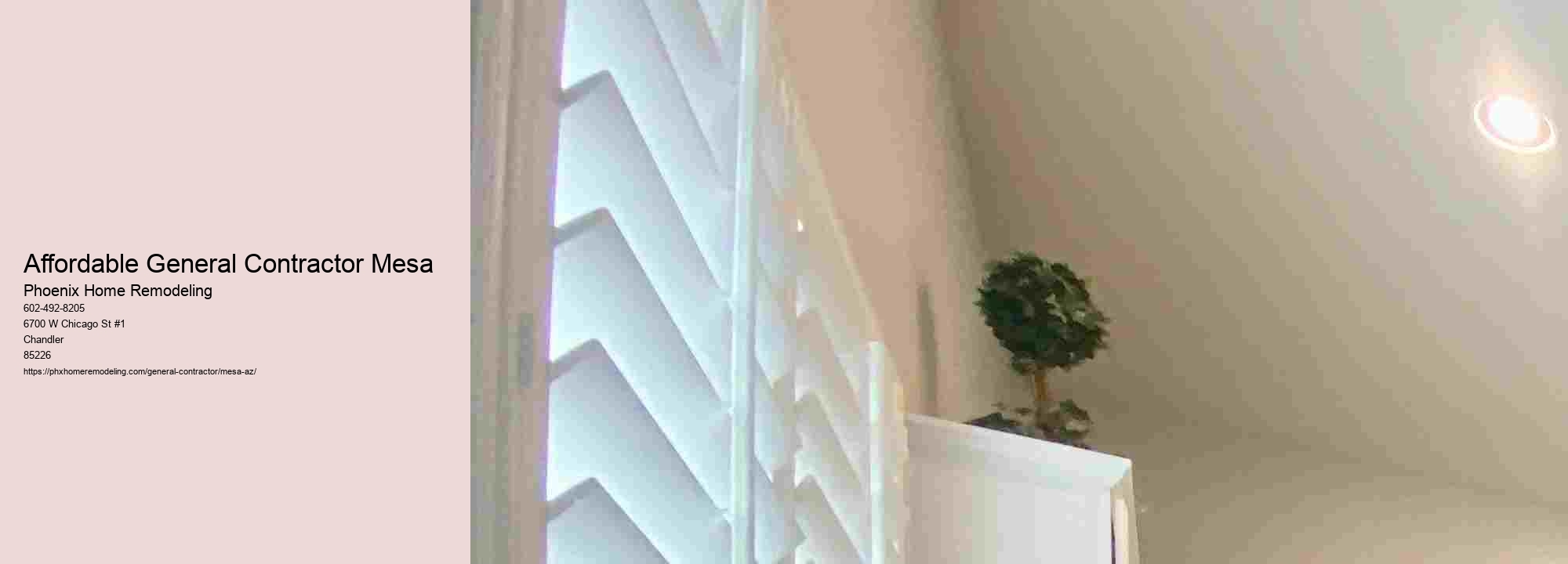 Affordable General Contractor Mesa